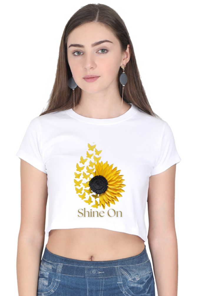 Shine on crop top