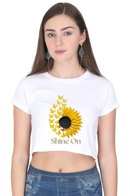 Shine on crop top