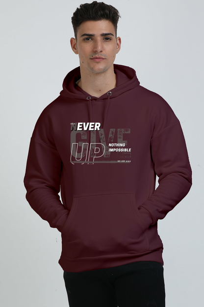 Never give up Oversized hoodie