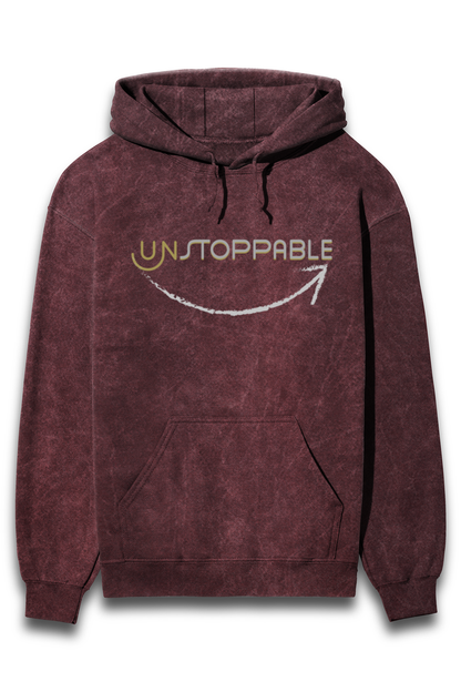 Unstoppable Acid wash Hooded sweatshirt