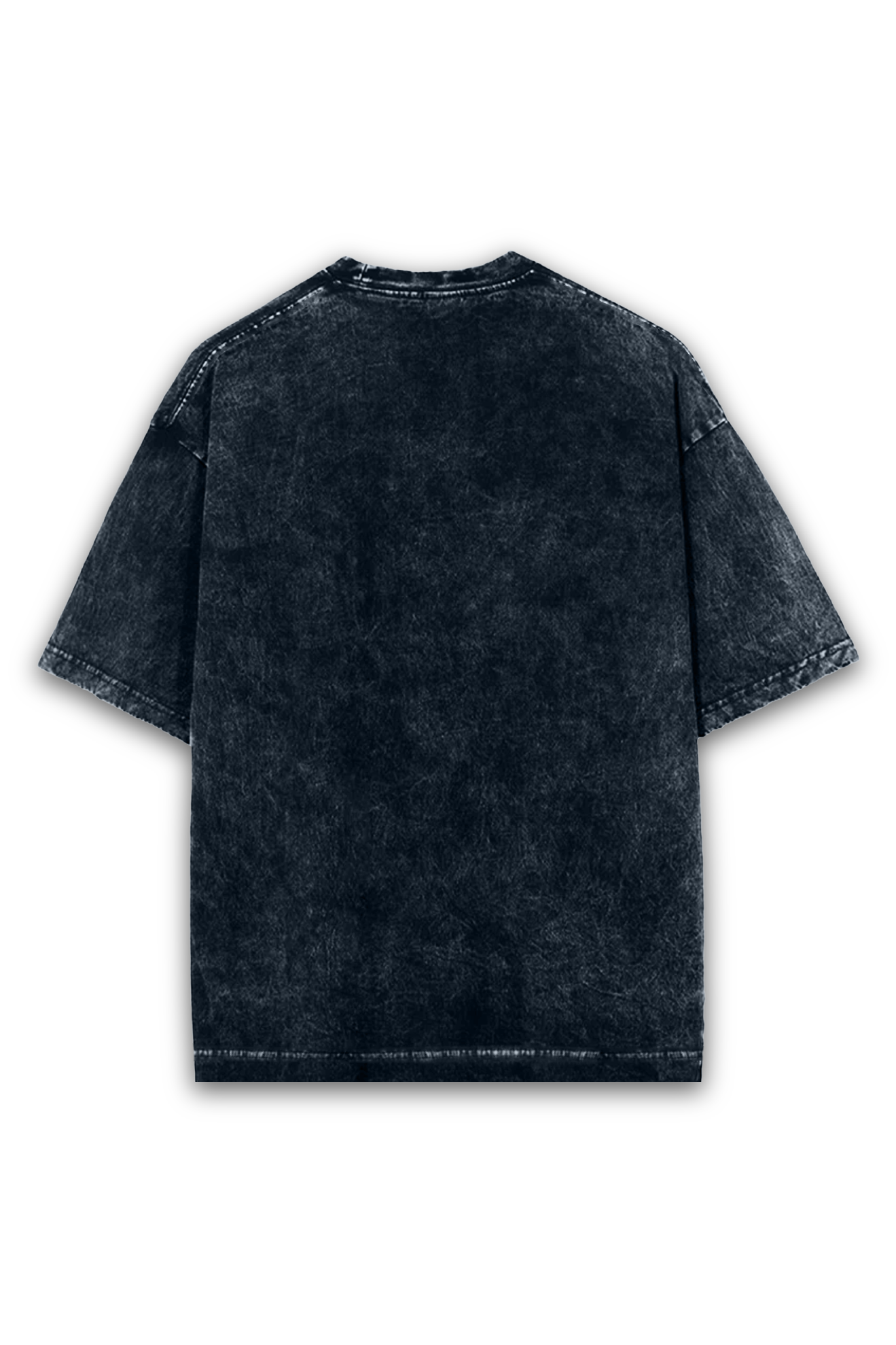 Oversized acid wash inventive T-shirt