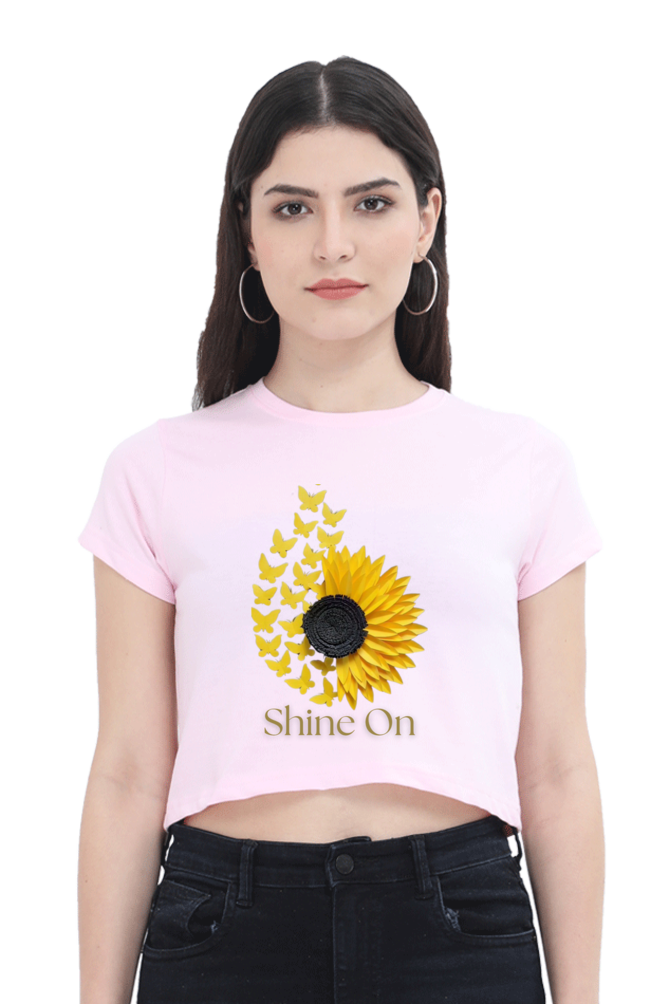 Shine on crop top