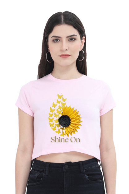 Shine on crop top